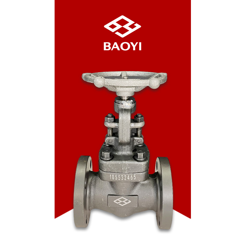 Small forged steel gate valve